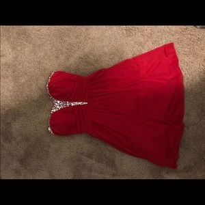 Red homecoming dress